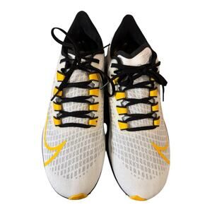 Unisex Pittsburgh Steelers Nike White Zoom Pegasus 37 Running Shoe M 11.5/W 13